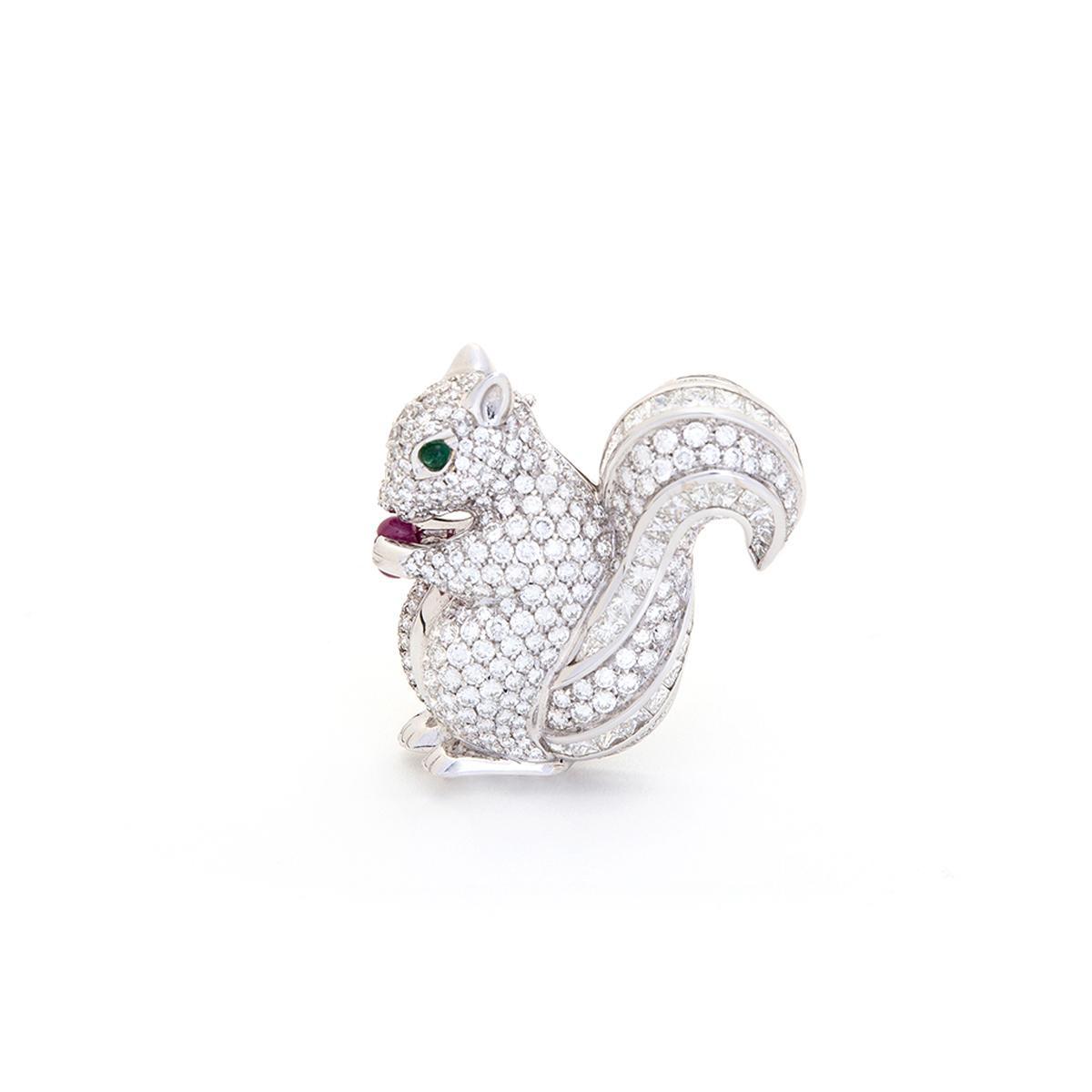 Squirrel Brooch
