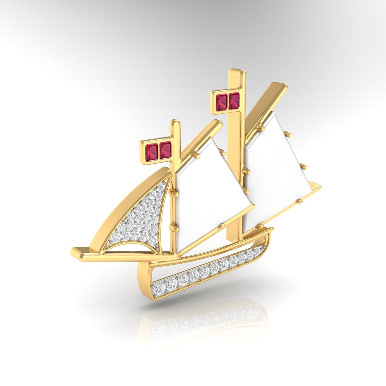 Ship Brooch